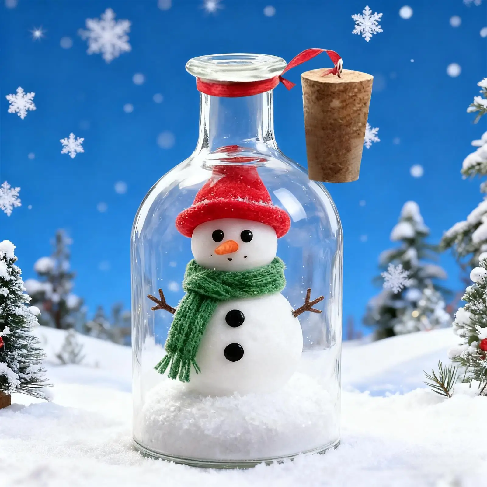 زينة عيد الميلاد القابلة للتسجيل، ديكور موسمي للعطلات، رسالة صوتية، ديكور زجاجة للآباء والأزواج، ديكورات العائلات