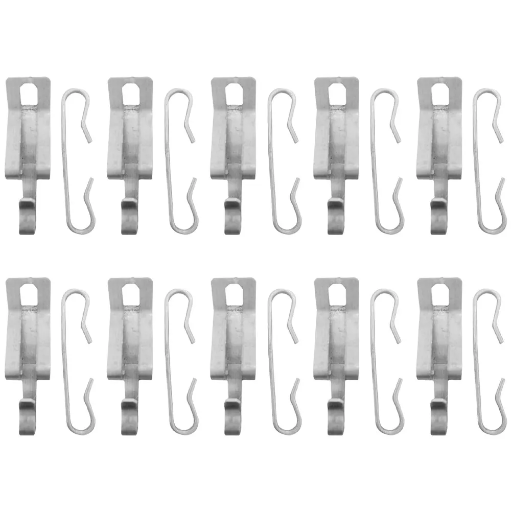 

20Pcs Aluminum Cable Clips Roof Hooks Wire Spacers Kit Outdoor Heater Cable Clamp Holder Set Heat Clips for Roof and Gutters