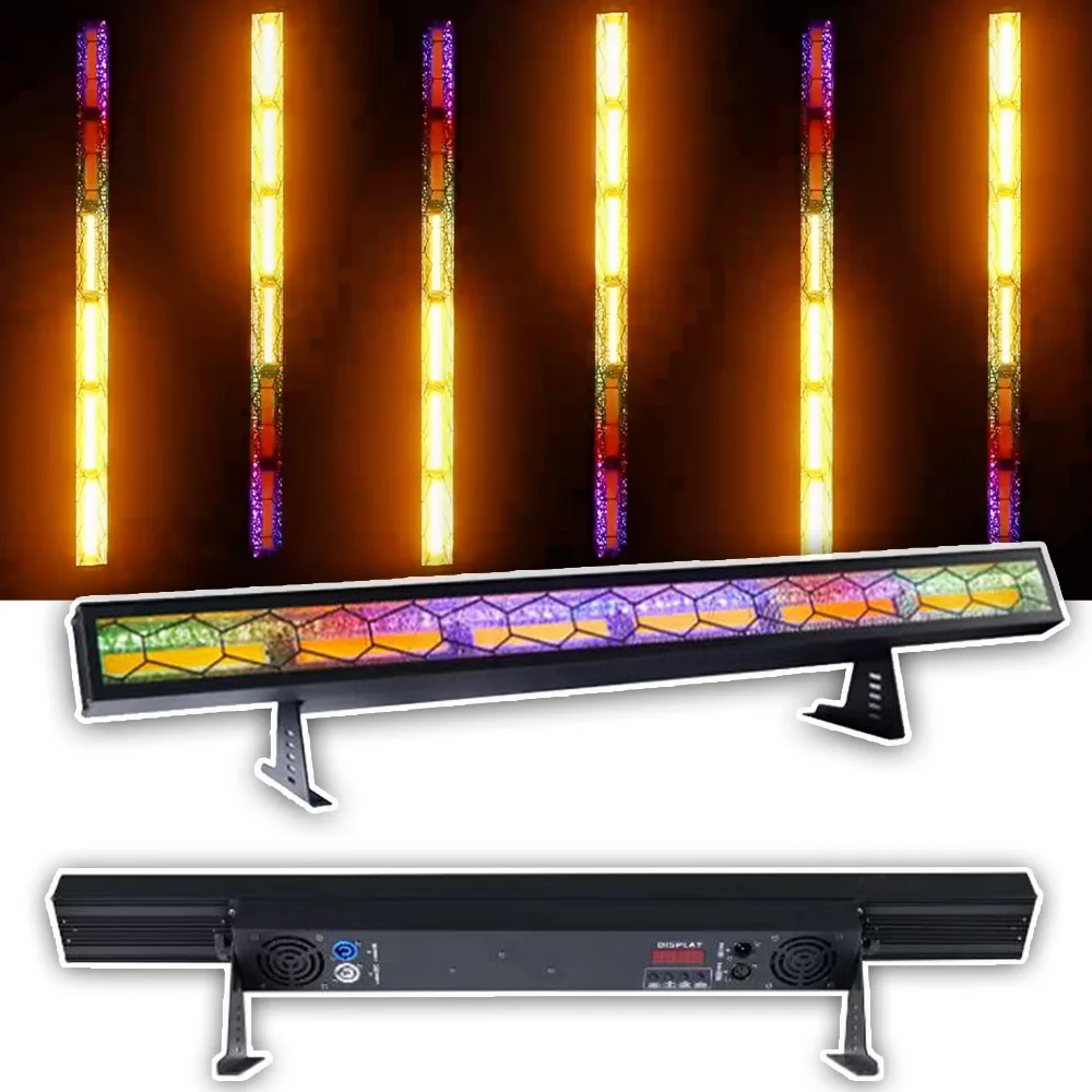 YUER LED 6x60w COB Light Strobe Effect Bar Retro With RGB Lamp Beads Colorful Horse Running Wedding Stage Lighting Dj Disco
