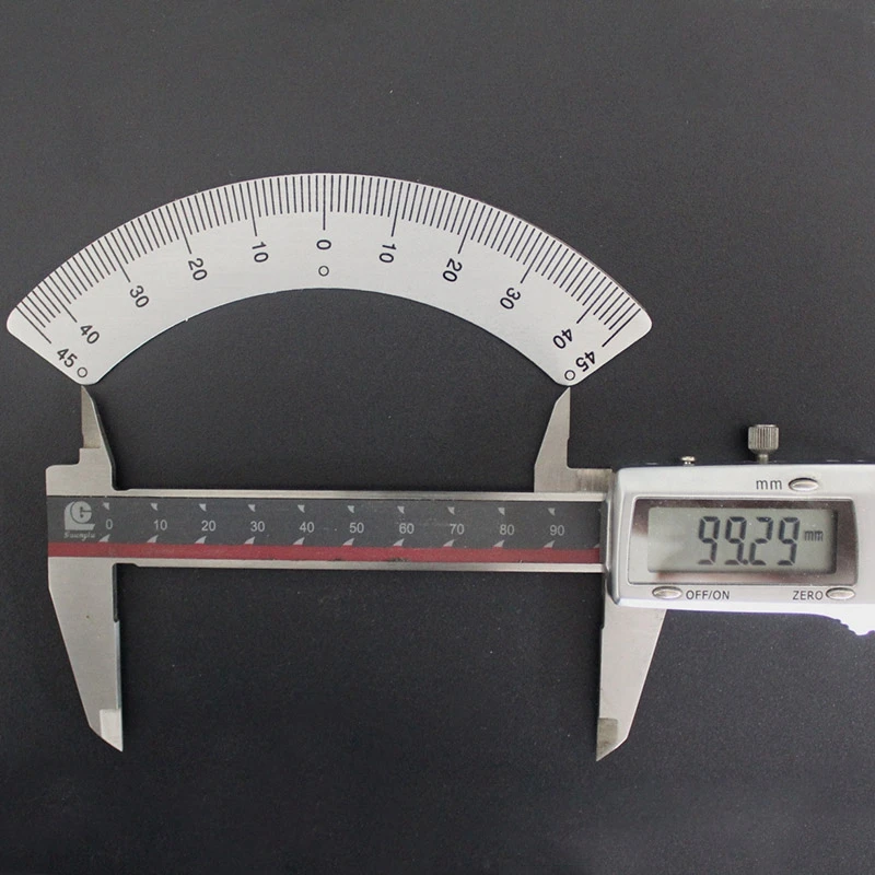 Protractors Milling Machine Part - Angle Plate Scale Ruler 45 Degree Angle Arc M1197 Measuring Gauging Tools