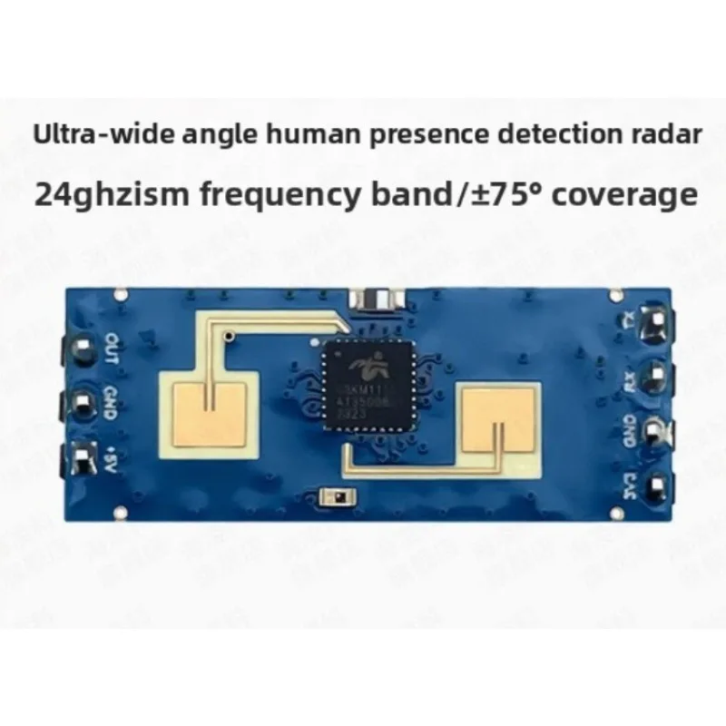 24G Human Presence Sensing Radar Module Sensor LD2412 Millimeter Wave Wide Angle Detection Transmission Equipment and Cables