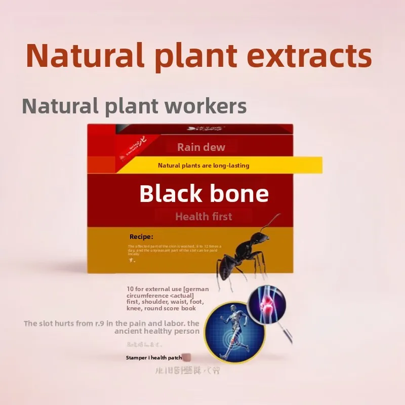 

Black Ant Joint Support Patch - Targets Deep Tissue Discomfort & Injury, Traditional Herbal Formula