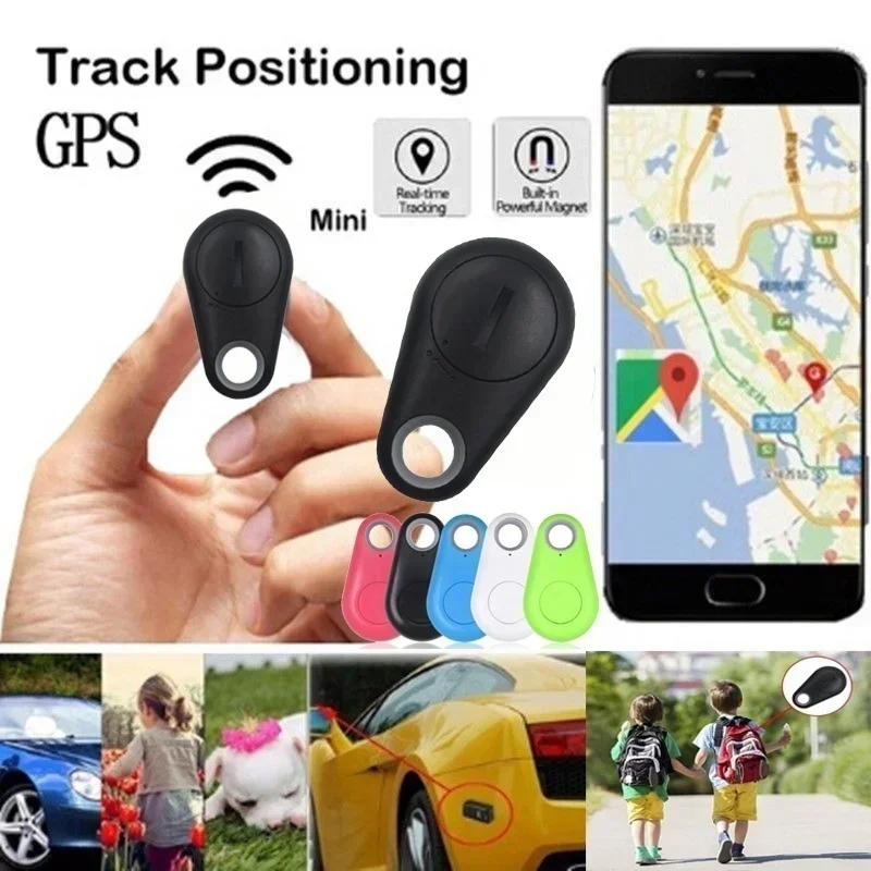 スマートドッグペットミニファッションBluetooth 4.0 GPSトラッカー紛失防止アラームタグワイヤレス子供バッグ財布キーファインダーロケーター