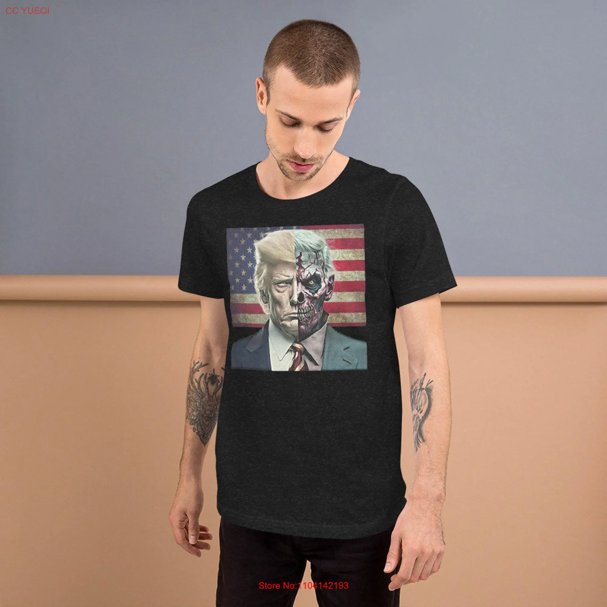 Two Faced Politicians Presidential Election 2024 Trump t shirt long or short sleeves