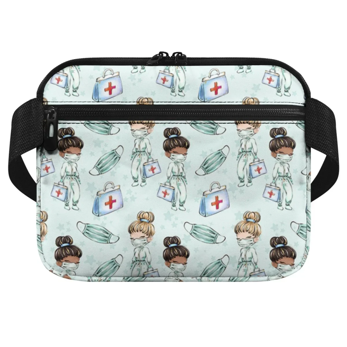 Sac de taille multi-poches pour femme, impression d'infirmière de soins de santé, sac de ceinture populaire, sac médical polyvalent, livraison directe, mignon