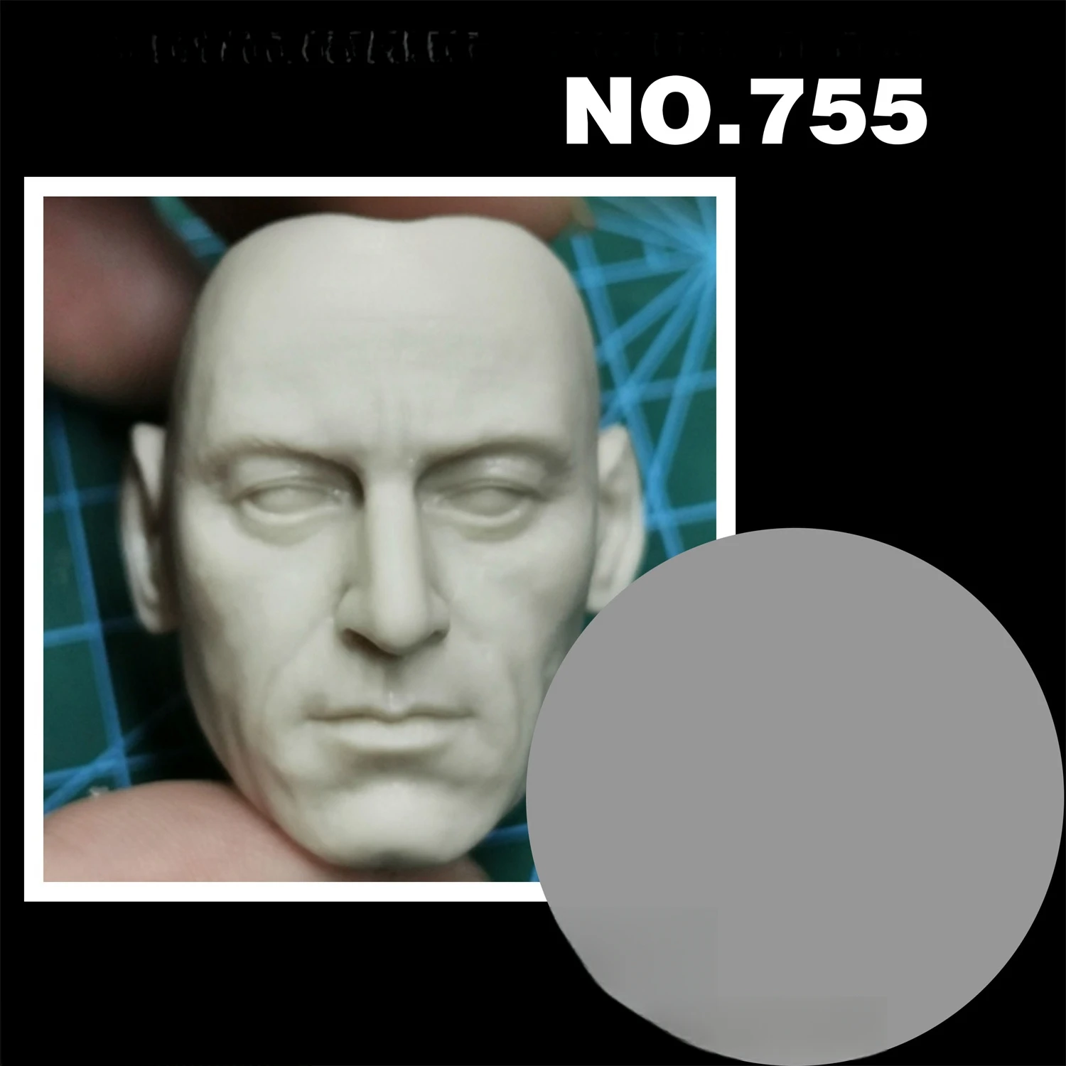 Unpainted Lucius Jason Isaacs Head Carved Carving Model Toys 1/6 Scale DIY 12'' Action Figure Doll