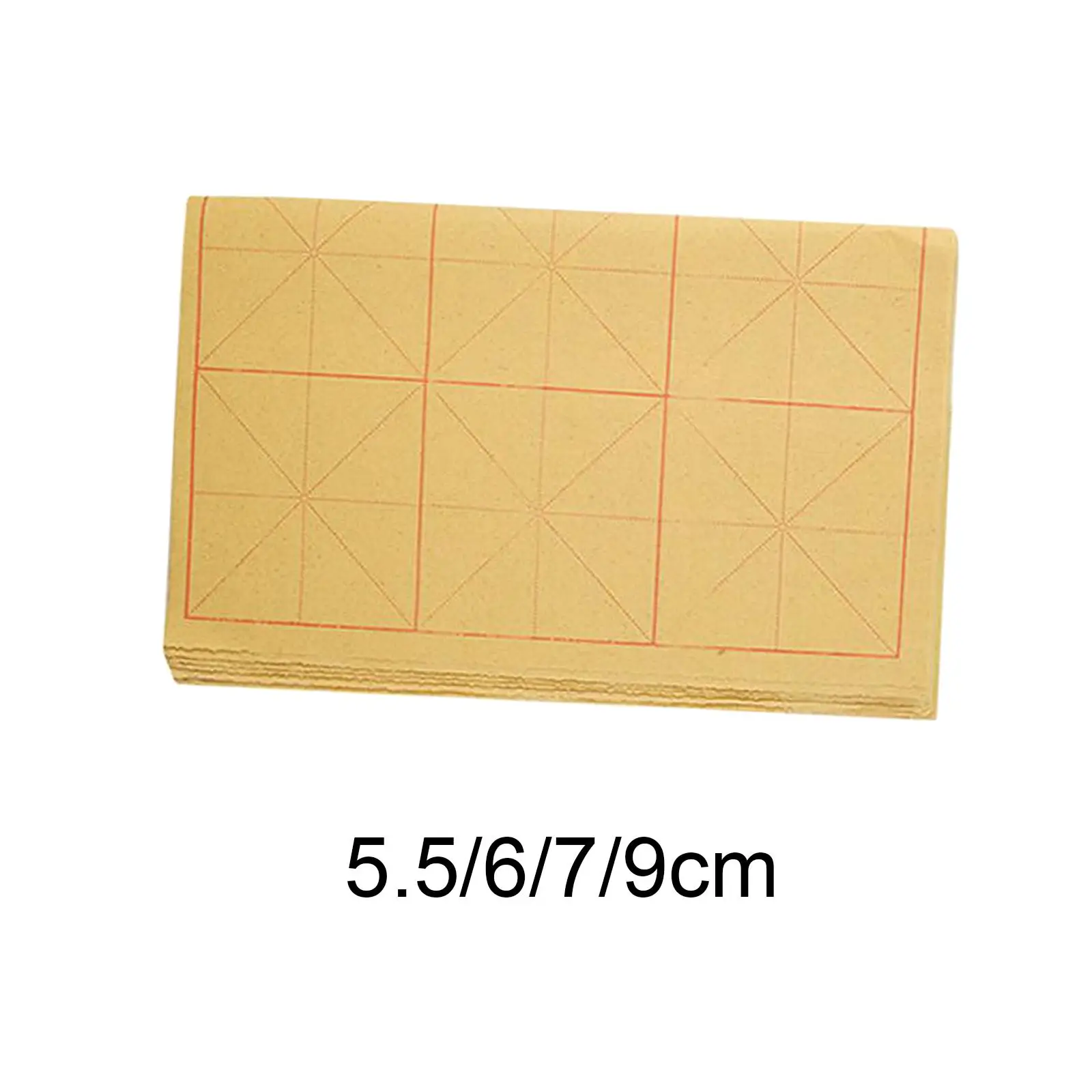 Chinese Calligraphy Brush Writing Sumi Paper with Grids for Intermediate Calligraphy Practice