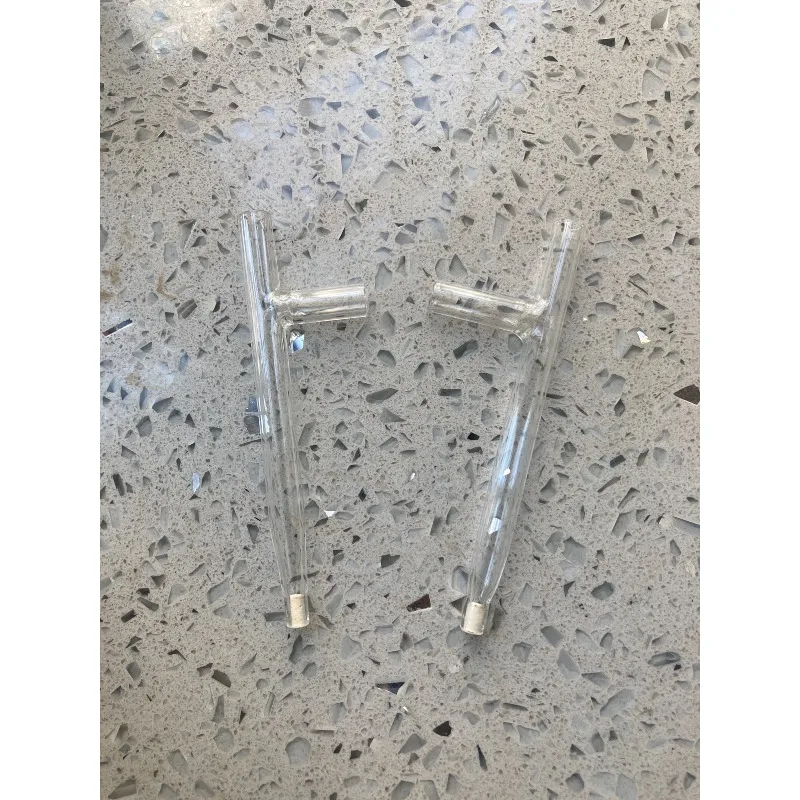 Custom Silver Chloride Reference Electrode Glass Tube with Porous Ceramics Durable Lab Tool