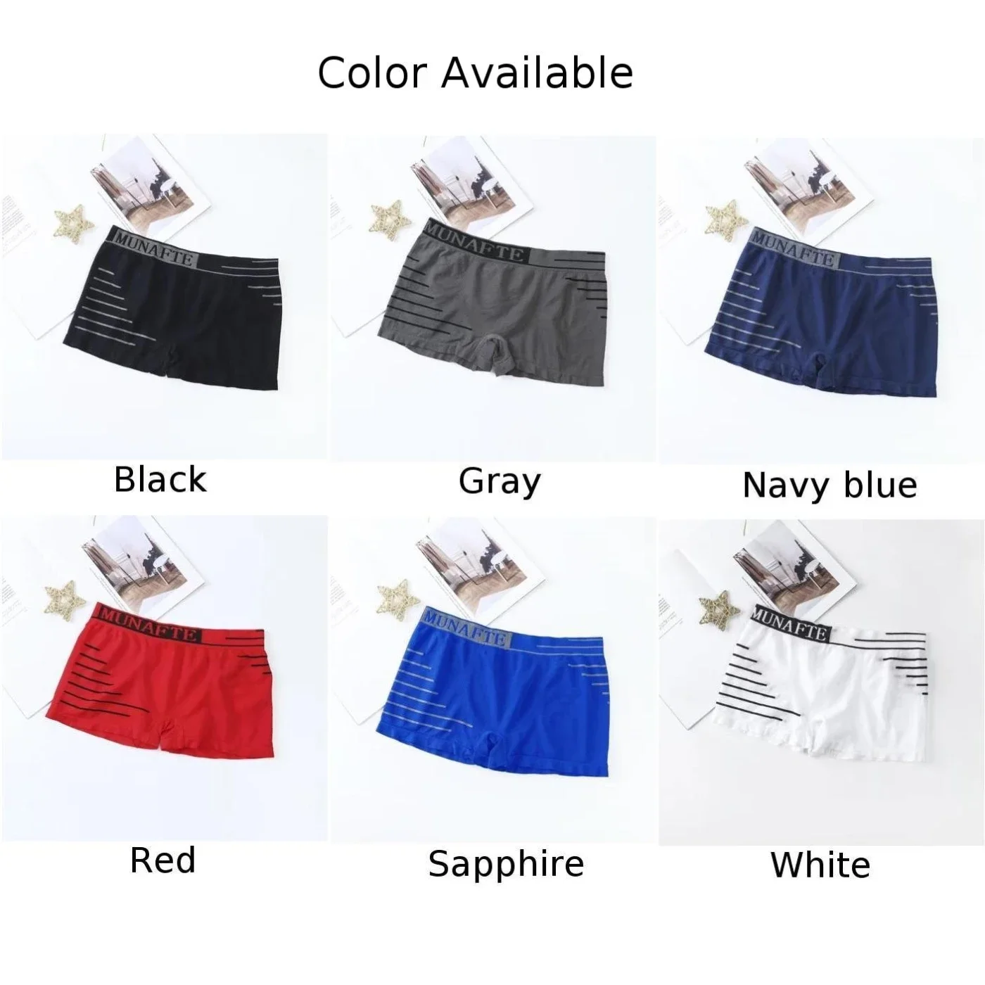 Sexy Mens Trunks Underwear Briefs Breathable Casual Comfortable Middle Waist Panties Male Shorts Sport Stretch Underpants