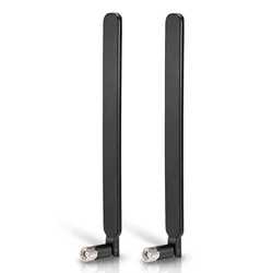 Bingfu 2pcs 6dbi Wide Band 700-2600Mhz Omni Directional 4G LTE Antenna with RP-SMA Connector