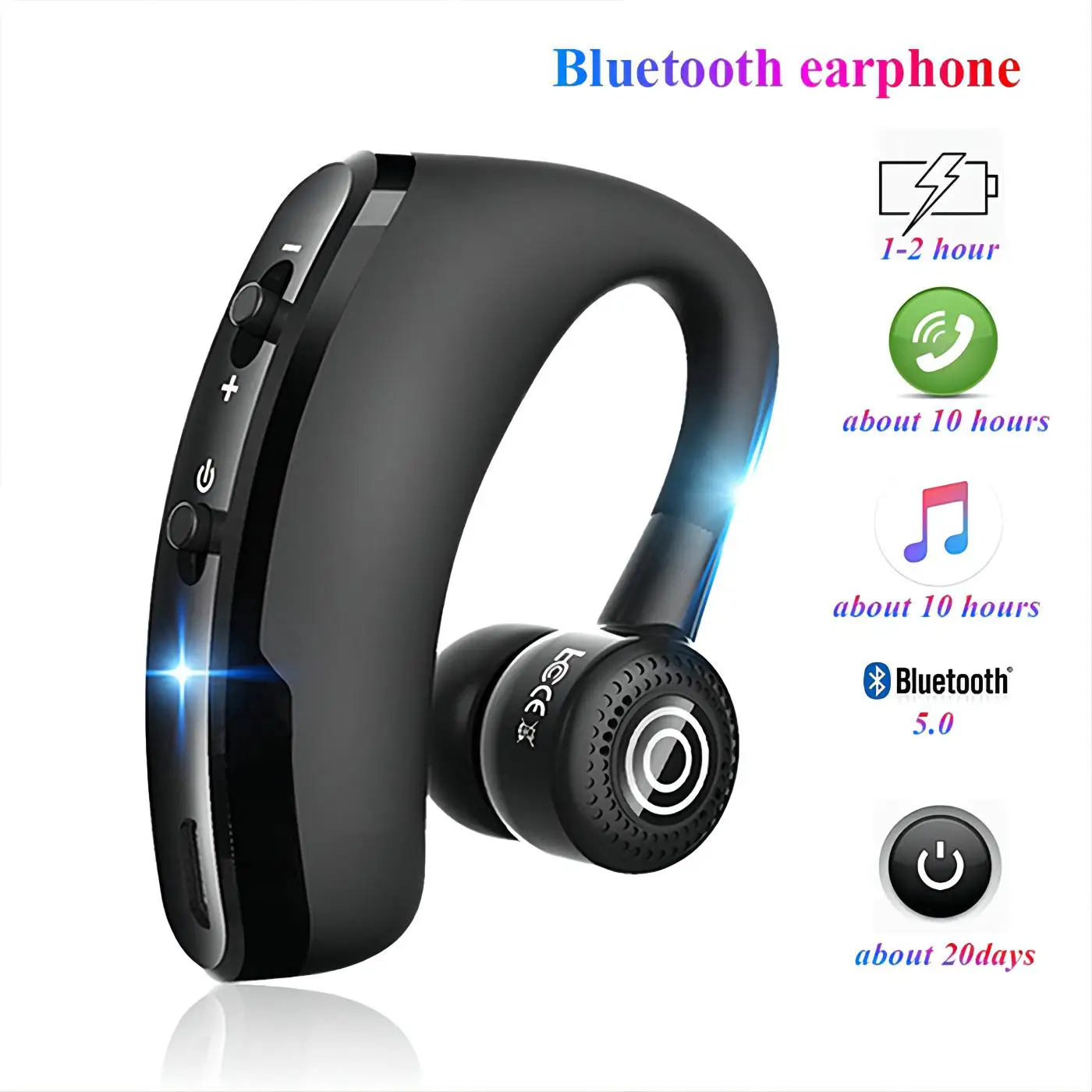 V9 Earphones Bluetooth Headphones Handsfree Wireless Headset Business Headset Drive Call Sports Earphones