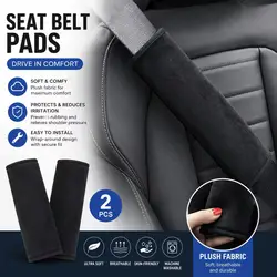 2pc Universal Car Safety Belt Cover Adjustable Seat Belt Cover Shoulder Strap Covers Car Shoulder Protector Pad Auto Accessories