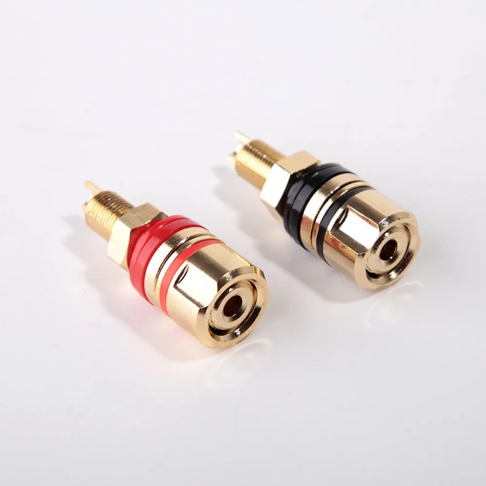 

2 позолоченных разъема типа «банан», разъемы типа «банан», разъемы динамика усилителя с разъемом типа «банан» 4 мм для аудиоразъема