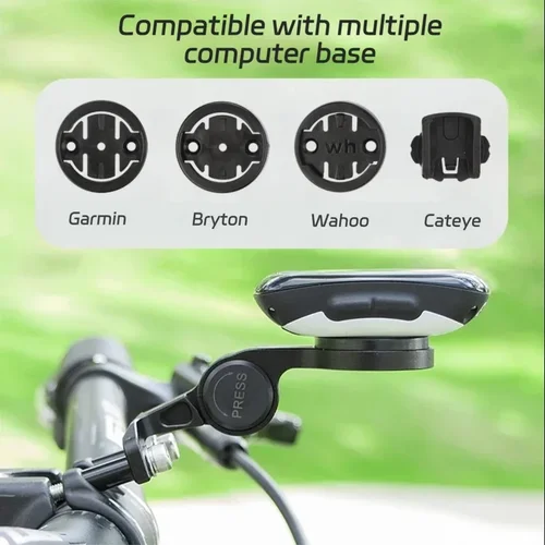 Imagen 2 del producto Soporte para ordenador de bicicleta GUB, velocímetro, cronómetro, cámara deportiva, soporte para GARMIN Bryton Wahoo Cateye Gopro