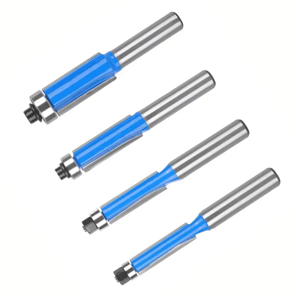 8mm Shank Milling CUTTER Flush Trim พร้อมแบริ่ง Router Bit สําหรับงานไม้สําหรับขอบเครื่องแกะสลักเครื่อง