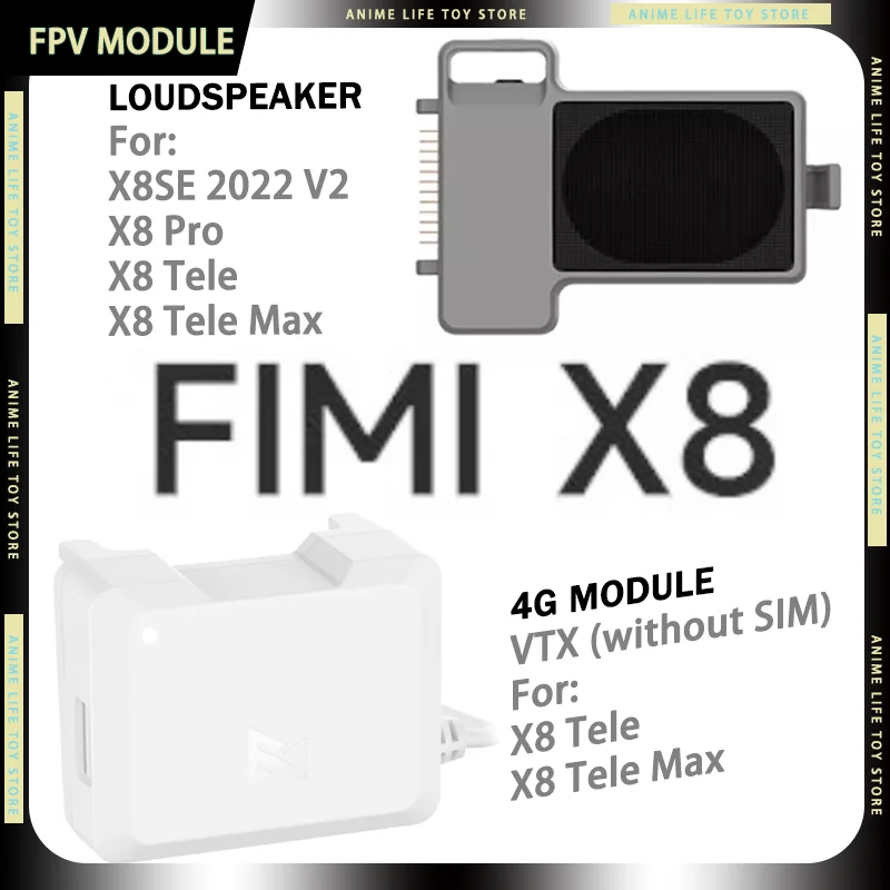 

Модуль FPV FIMI X8 с громкоговорителем для прямой трансляции, VTX для X8Pro/X8 Tele/Max, передатчик изображения для FPV-дронов, подарки для самостоятельной сборки
