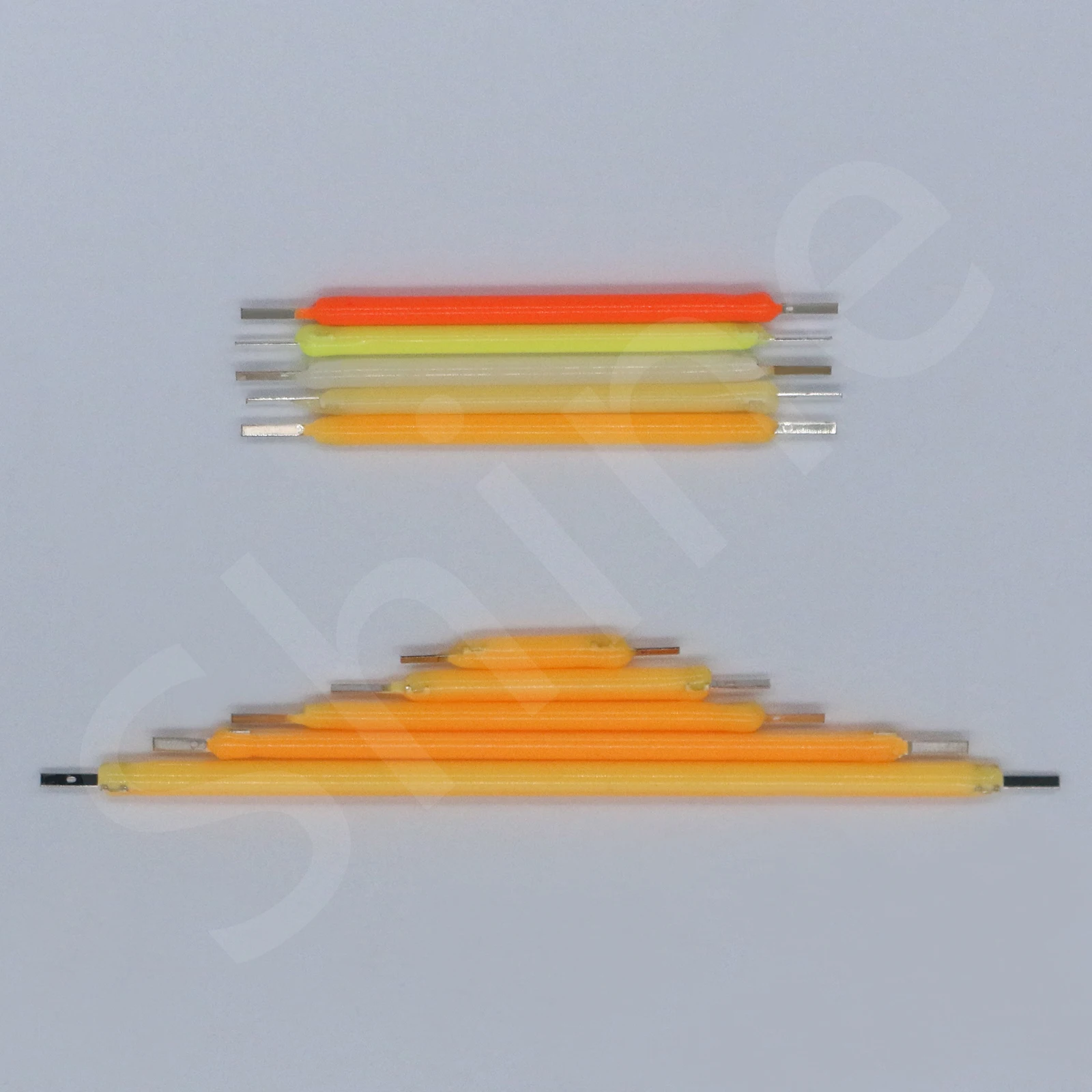 COB LED 필라멘트 에디슨 전구 램프 부품, 백열 다이오드 액세서리, 18.8mm, 29mm, 38mm, 54mm, 68mm, DC 3V, 12V, 57V, 80V, 10 개