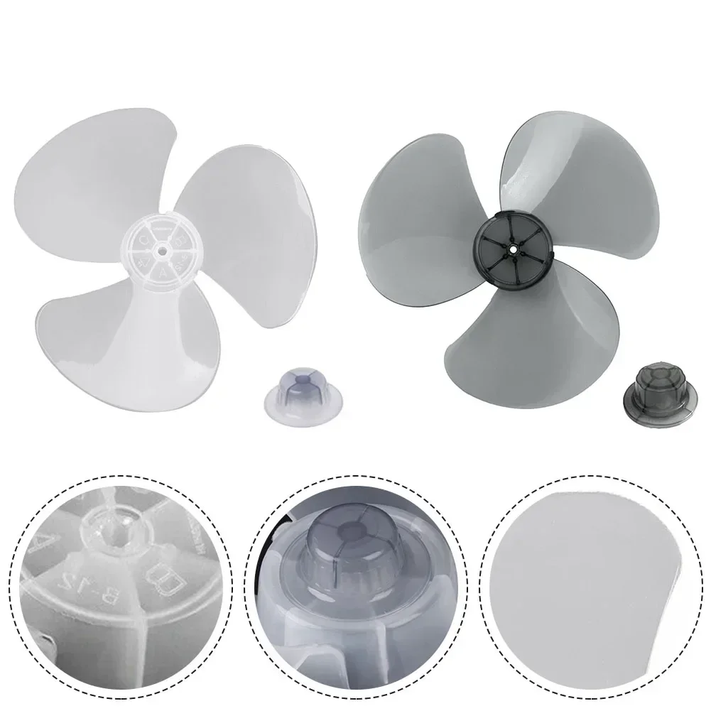 Hoja de ventilador de plástico de 12 pulgadas y 3 hojas, accesorios para ventilador eléctrico, ventilador de Pedestal de pie para el hogar,