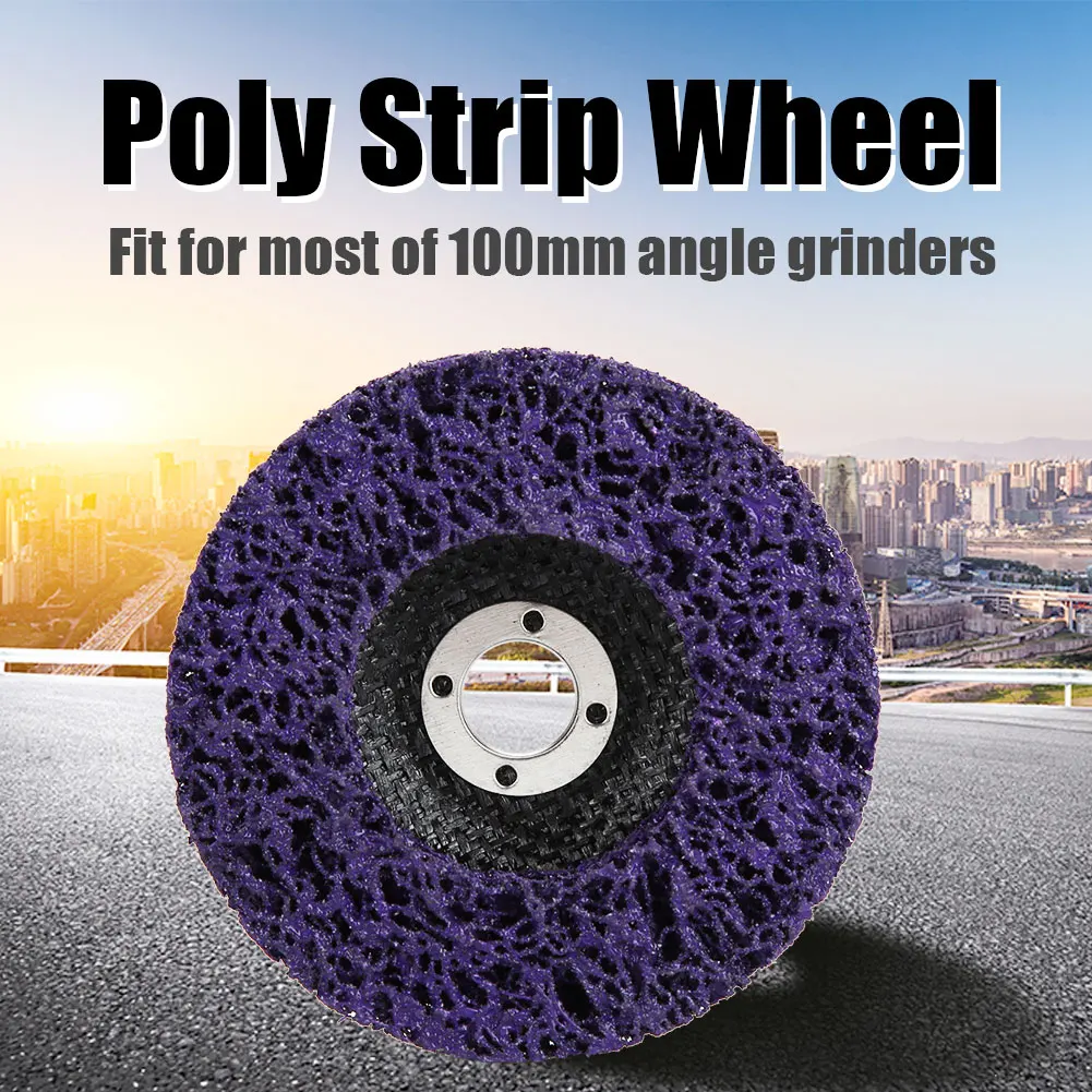 

100mm Poly Strip Disc 100mm Poly Strip Wheel 100mm Poly Strip Wheel Disc Paint Rust Removal Tool for Angel Grinders
