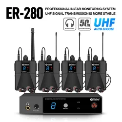 ER-280 In-Ear Wireless Monitor System, single channel UHF, with multiple transmitters, for small concerts and stage performances