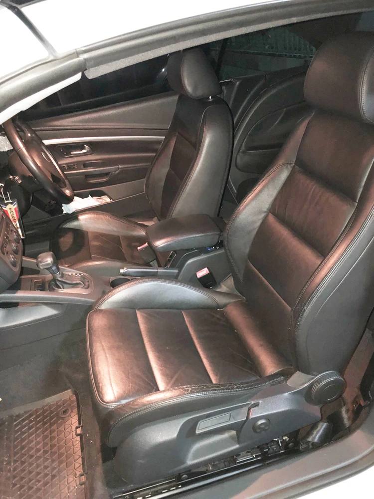 

For Volkswagen VW EOS 2006 2007 2008 2009 2010 2011 2012 Cowhide & PVC Leather Seat Cover Accessories Right Hands Drive 9PCS/Set