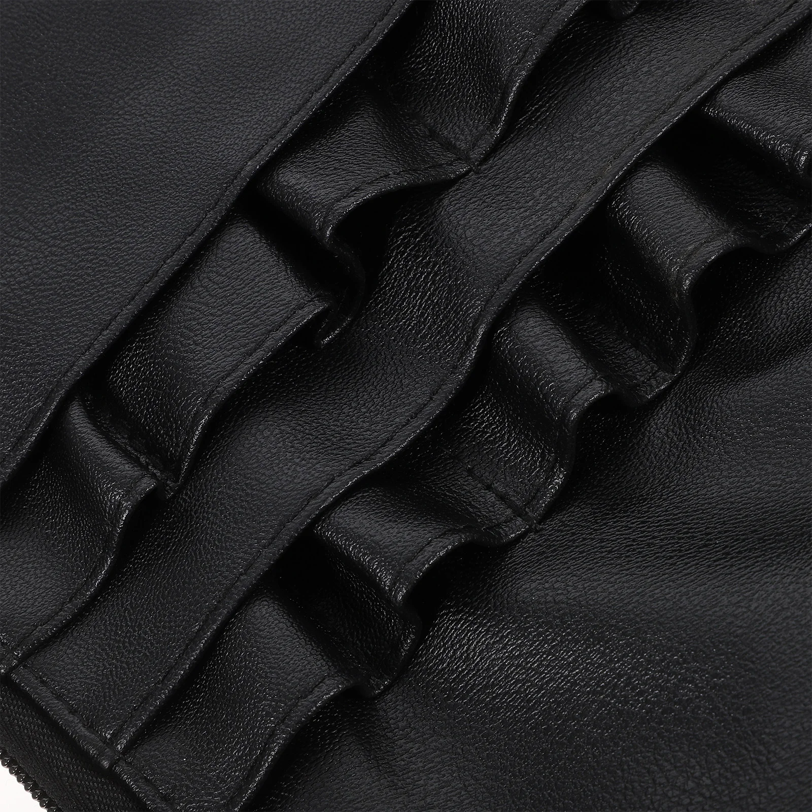 

Brush Waist Bag Large Capacity Pu Travel Makeup Organizer Portable Holder Multiple Slots For Brushes Storage