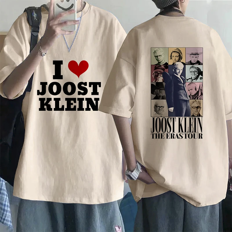 Men Women Funny Mange Tee Shirt I Love Joost Klein Europapa Tshirt Harajuku Y2k Summer Tops Fashion Hip Hop EU Szie T-shirt Male