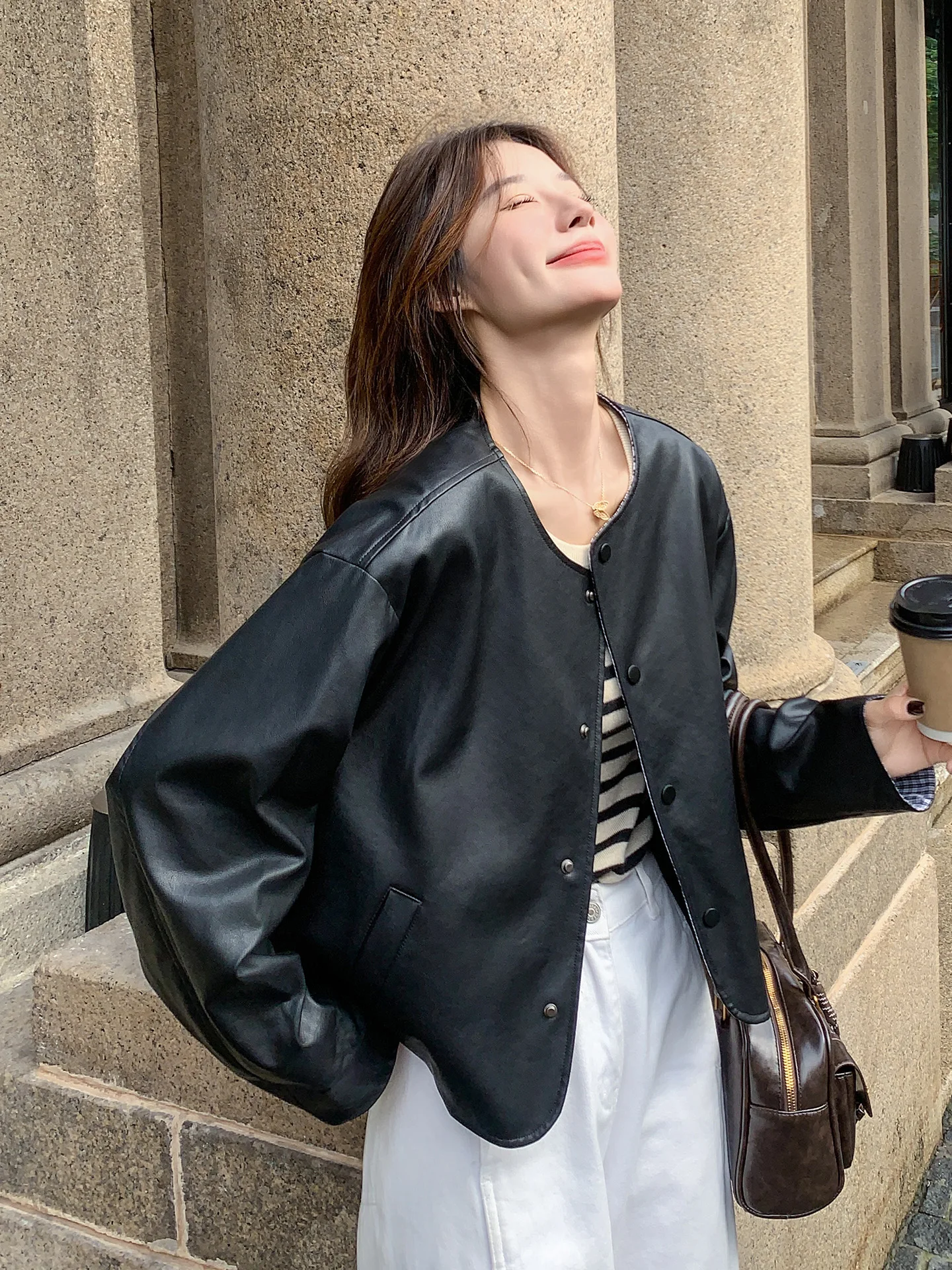 chaqueta-corta-de-cuero-pu-con-estampado-a-cuadros-nes-para-mujer-cuello-redondo-cierre-de-cremallera-estilo-motero-inf