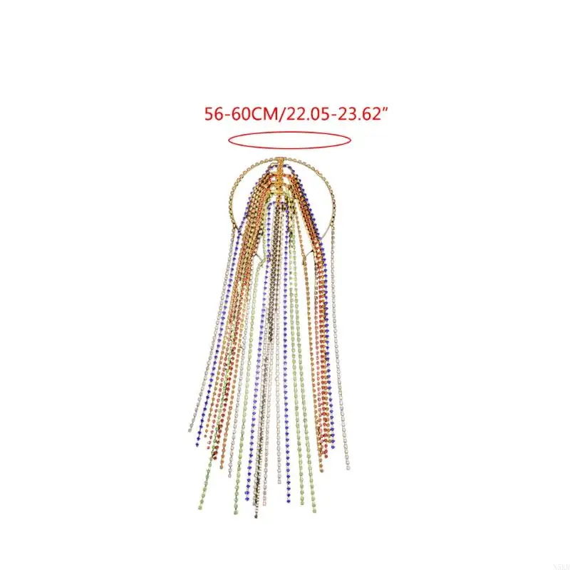 N5KB retro voor Tassel Handmade Bridal voor hoofdaccessoire voor feest wo