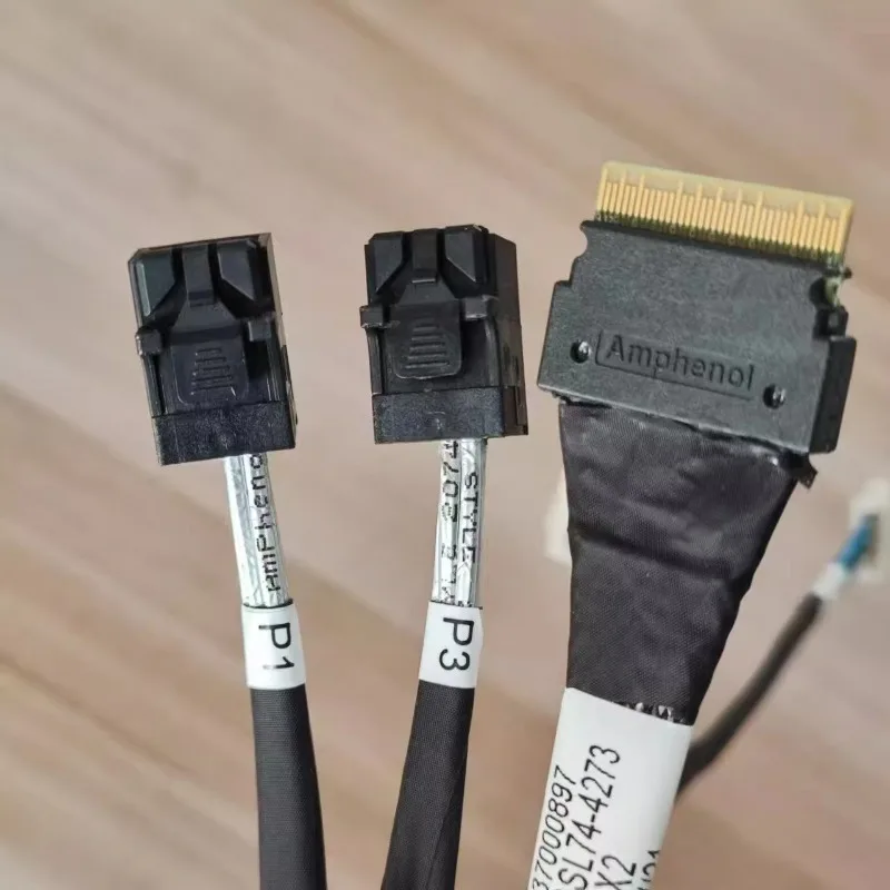 Nuevo Slimline SAS SFF-8654 a cable de datos dual 2 * SFF-8643 39 cm Dawning 37000897