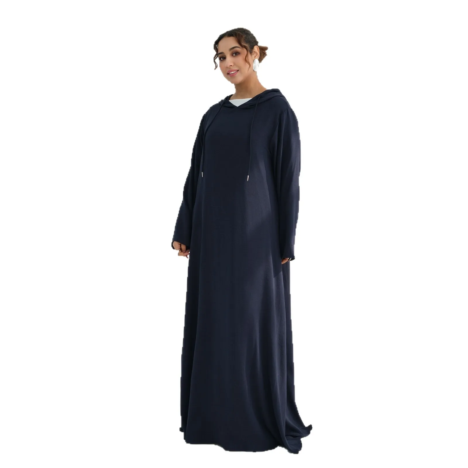 Eid Women Dress Ramadan Abaya Hooded Casual Solid Vestidos Largos Muslim 2026 Jalabiya Morocco Kaftan Dubai Islam Arab Long Robe 6