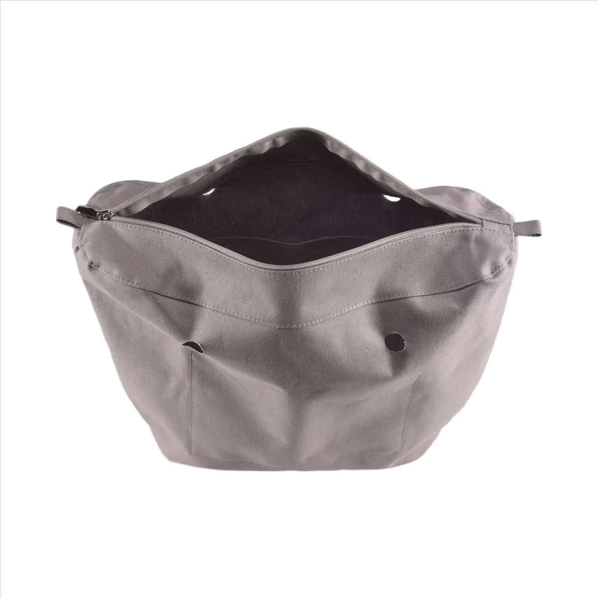 

T21C Водонепроницаемая однотонная холщовая вставка Внутренняя подкладка Карман на молнии для сумки Obag O Bag Сумка Светло-серый