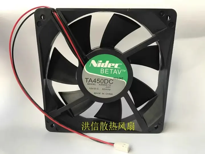 Free shipping original TA450DC A34808-16 12V 0.62A 12CM 12025 chassis cooling fan