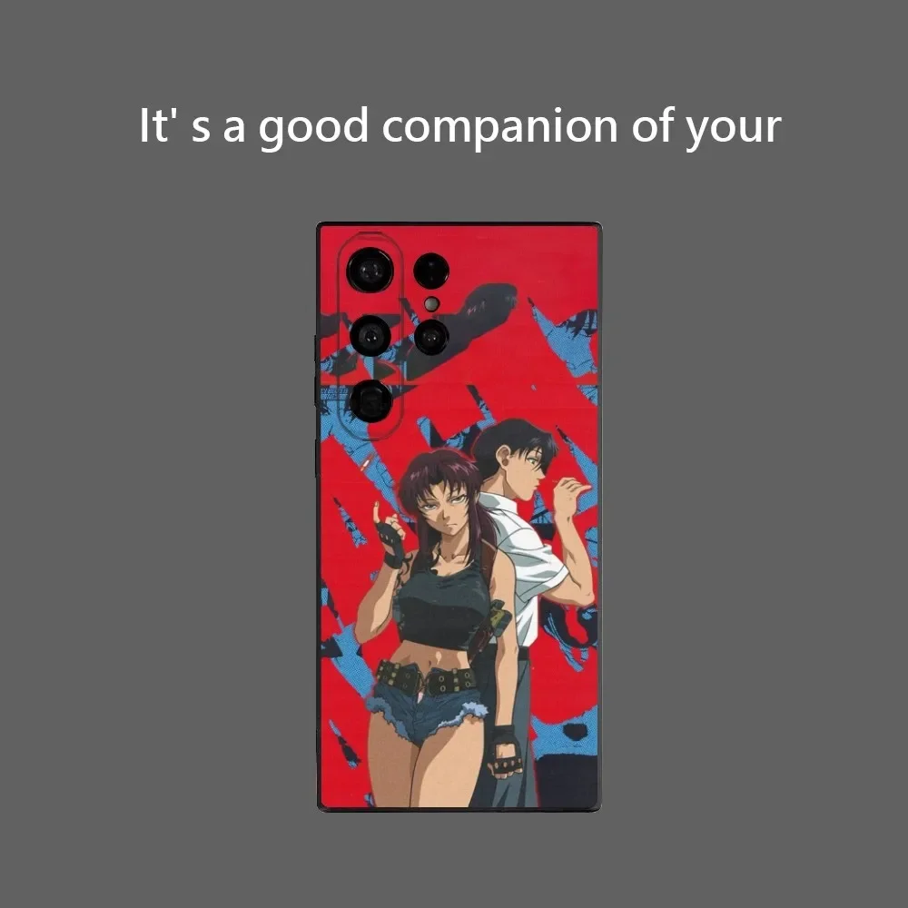 

Anime B-Black Lagoon Phone Case For Samsung Galaxy S25 Ultra S22 S23 S24 Ultra S21 S20 5G Protective Soft Silicone TPU Funda
