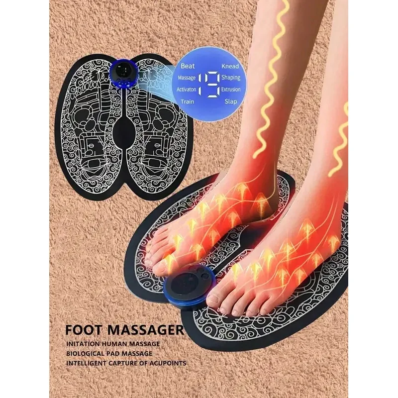 Rechargeable Electric Foot Massager 2026 - Improves Blood Circulation and Relaxes Muscles