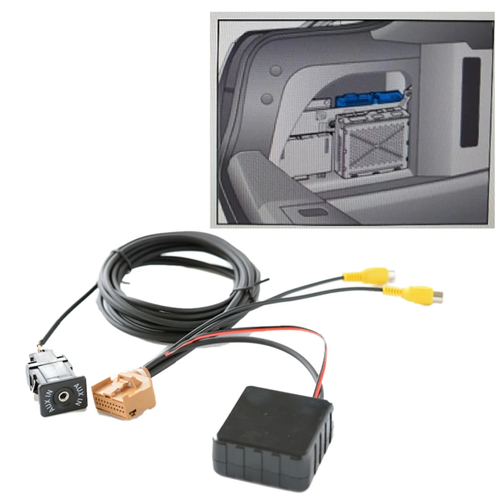 Limited Time Offer 12V MMI 2G Car Bluetooth AUX Cable Adapter Wireless AV/AV2 For Q7 A6 A8 2006-2008 J523