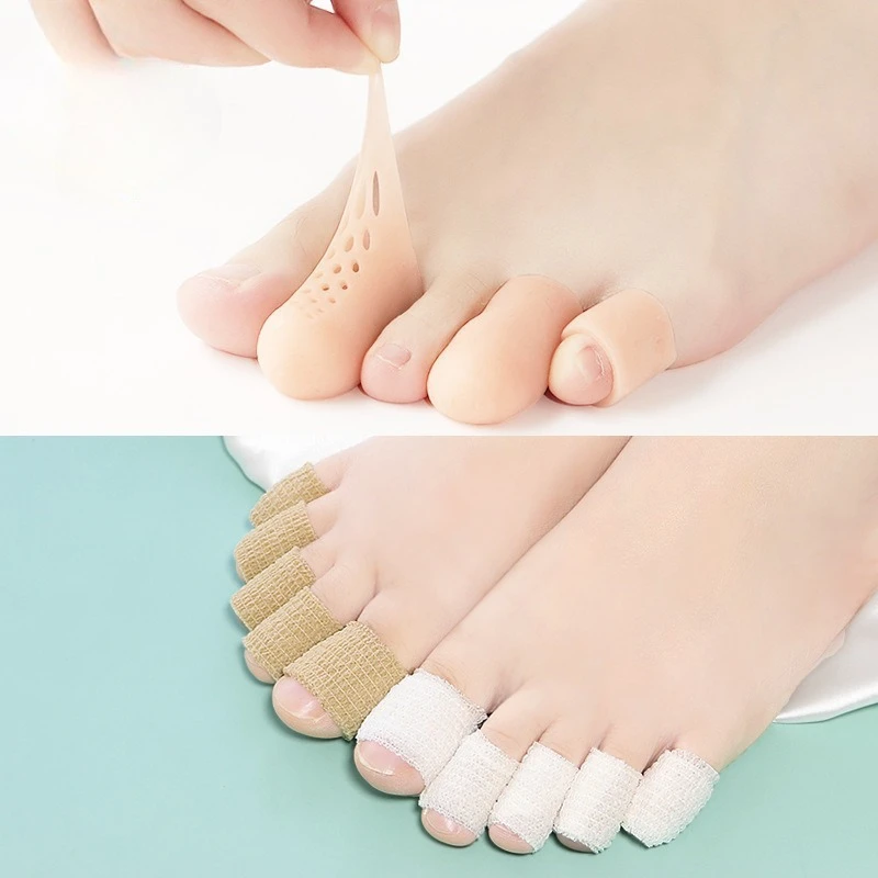 

New Transparent Breathables Sleeve Finger Protector Silicone Anti-Friction Toe Caps Prevent Blisters Cover Protector Foots Cares