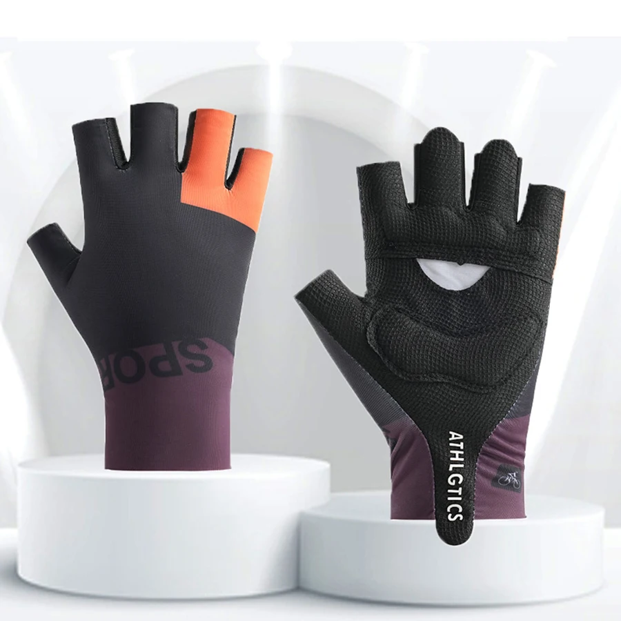 Half Finger Cycling Gloves for Men and Women, Spring and Summer Outdoor Sports, Anti Slip, Wear-Resistant, Breathable Fishing Gl