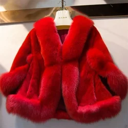 Maniche imitazione pelliccia di visone inverno sposa scialle di pelliccia di volpe abito da sposa mantello abito formale cappotto di pelliccia di Cheongsam bianco femminile