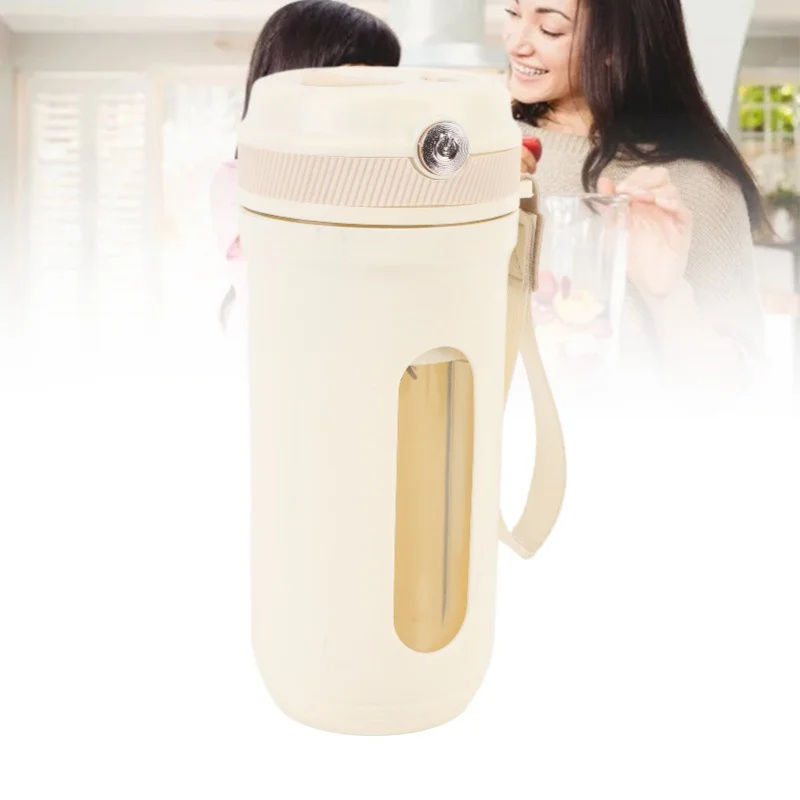 

Portable Blender Efficient Use Convenient Strap Rechargeable Cordless Travel Blender Cup For Outdoor Gym Party