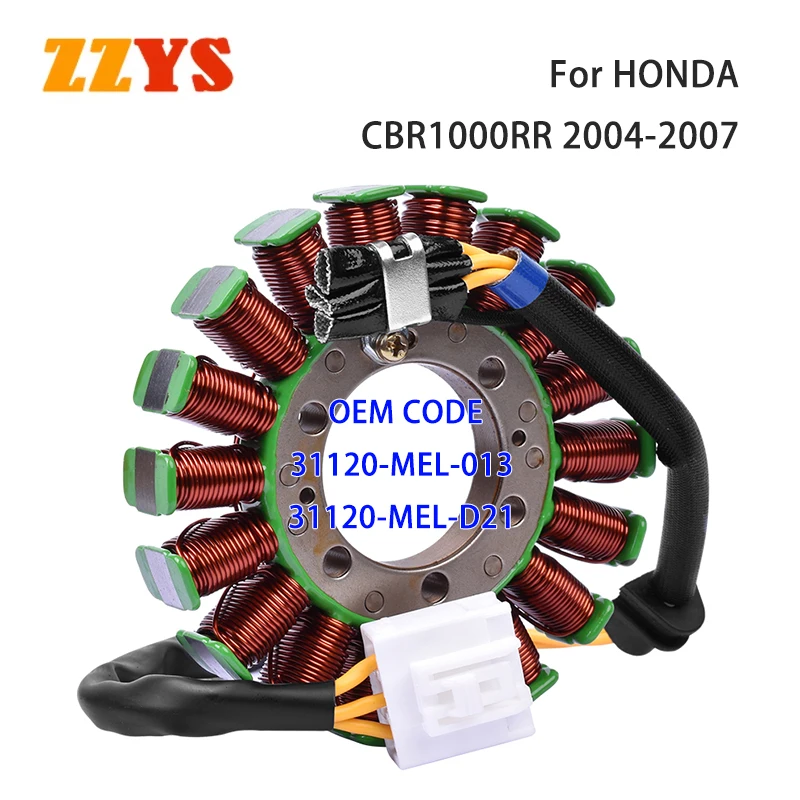 

Motorcycle Generator Ignition Stator Coil 3-Wire 18-Pole For HONDA CBR1000RR CBR1000 CBR 1000 RR 2004 2005 2006 2007 31120MEL013