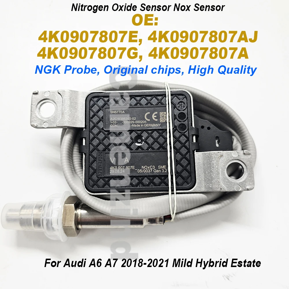 

High Quality 4K0907807E 4K0907807AJ 4K0907807G Nitrogen Oxide Nox Sensor for Audi A6 C8 A7 Sportback A2C19386300-01
