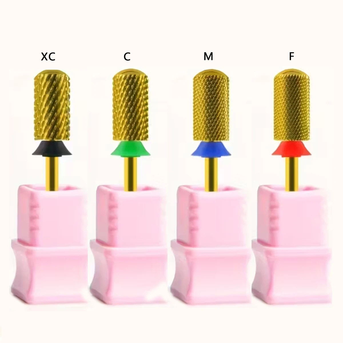 Set di punte per trapano per unghie in metallo duro con punta superiore liscia a canna grande da 6,6 mm Rimuovi rapidamente punte per trapano per unghie in gel per strumenti per unghie acriliche