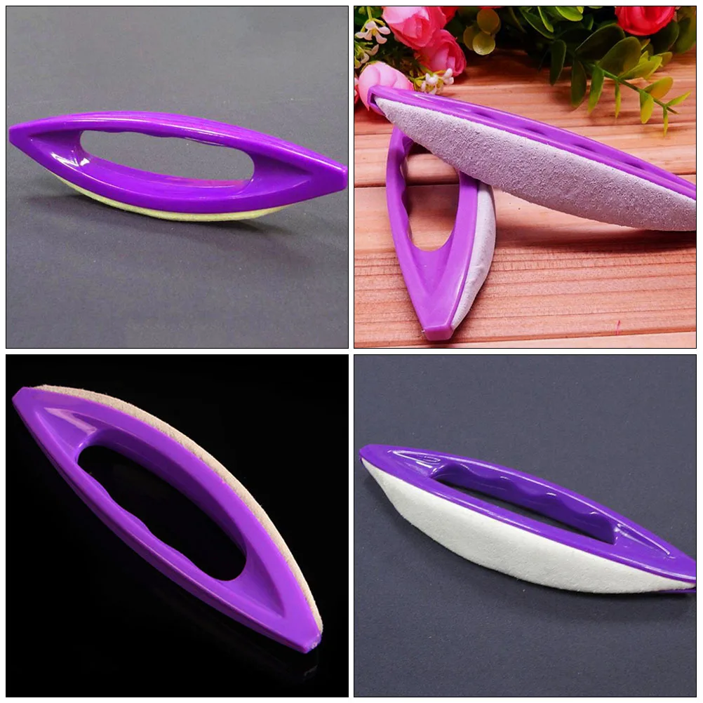 6 stuks Art Tool Vingerverzorging Salon Gebruik Schapenvacht Nagelpolijsten Buffer Draagbare manicure accessoire Huishoudelijke nagelverzorging