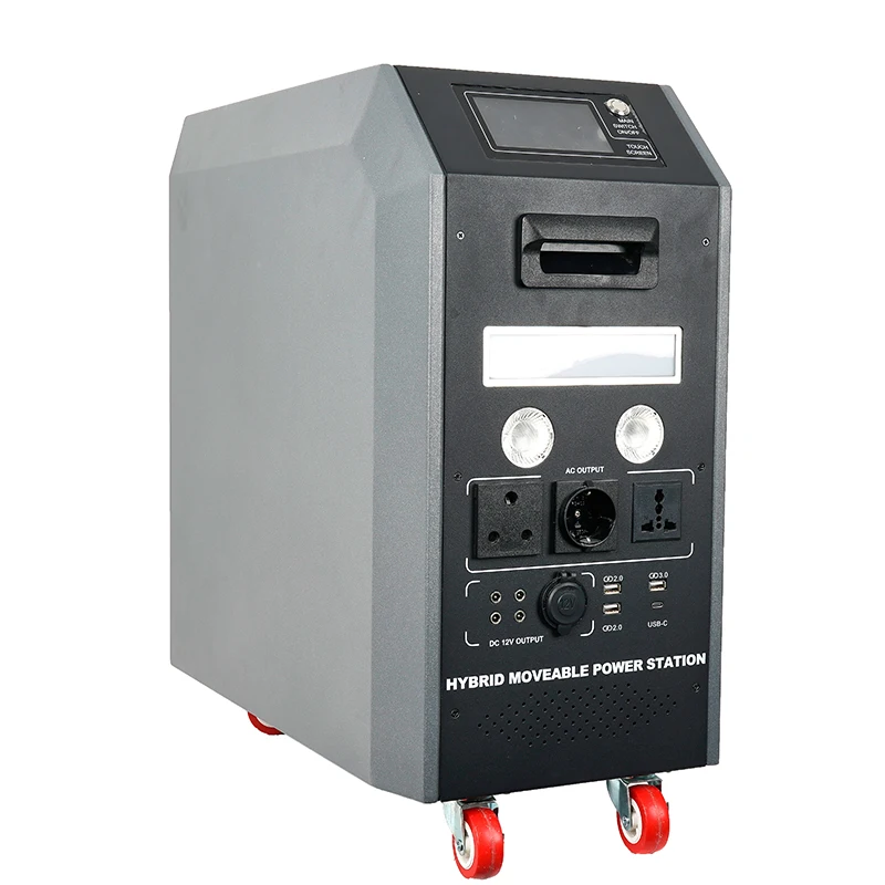 600W Portable Power Supply 1000w Plant 12v Outdoor Fun Backup Light Solar Batterie Panneau System Portable Power Supply
