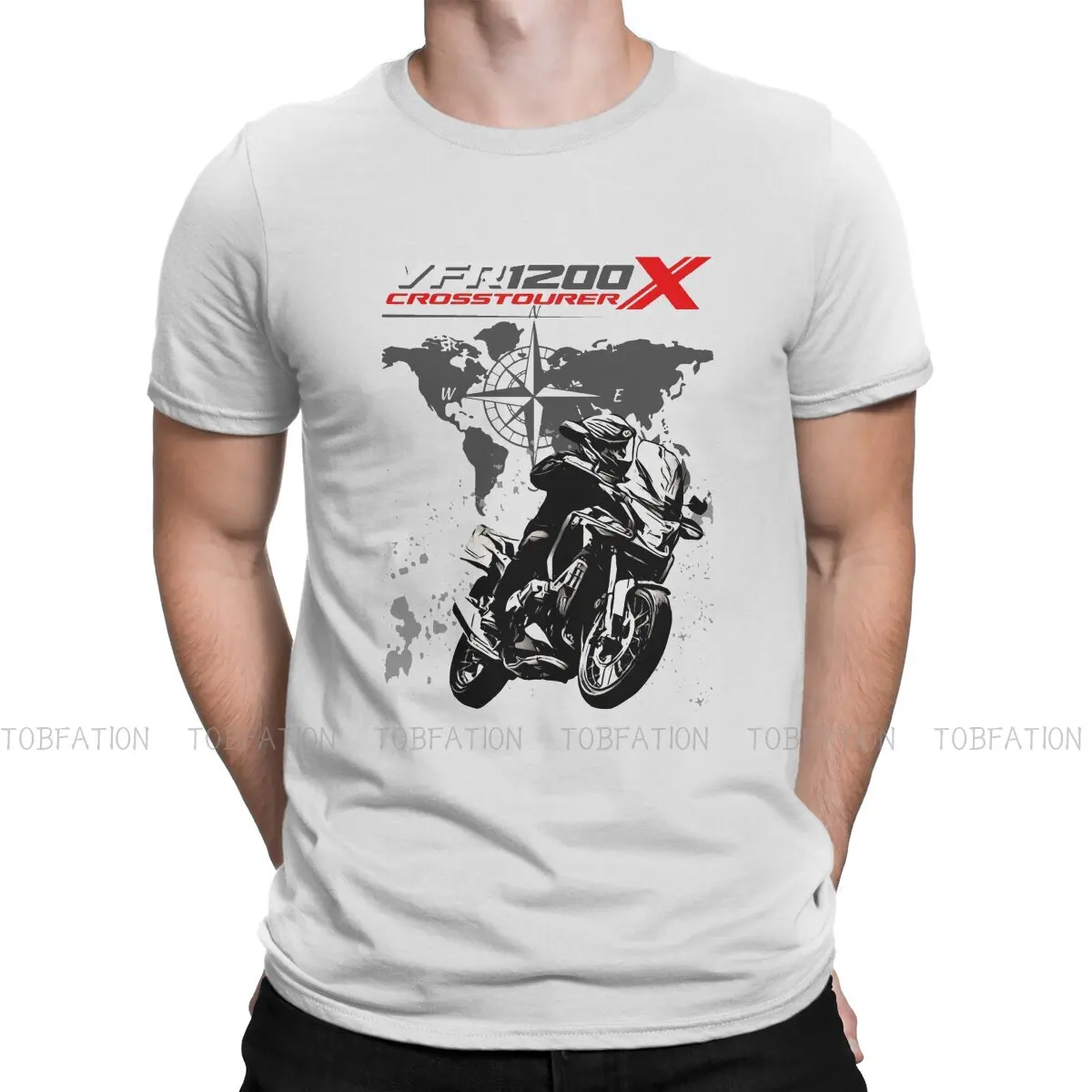 Adventure Motorcycle Tour 1200 X Crosstourer  T Shirt Vintage Grunge Summer Oversize Cotton Men Clothes Harajuku Crewneck TShirt