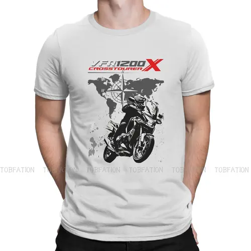Camiseta Adventure Motorcycle Tour 1200 X Crosstourer Vintage Grunge verano ropa de algodón de gran tamaño para hombres camiseta de cuello redondo Harajuku