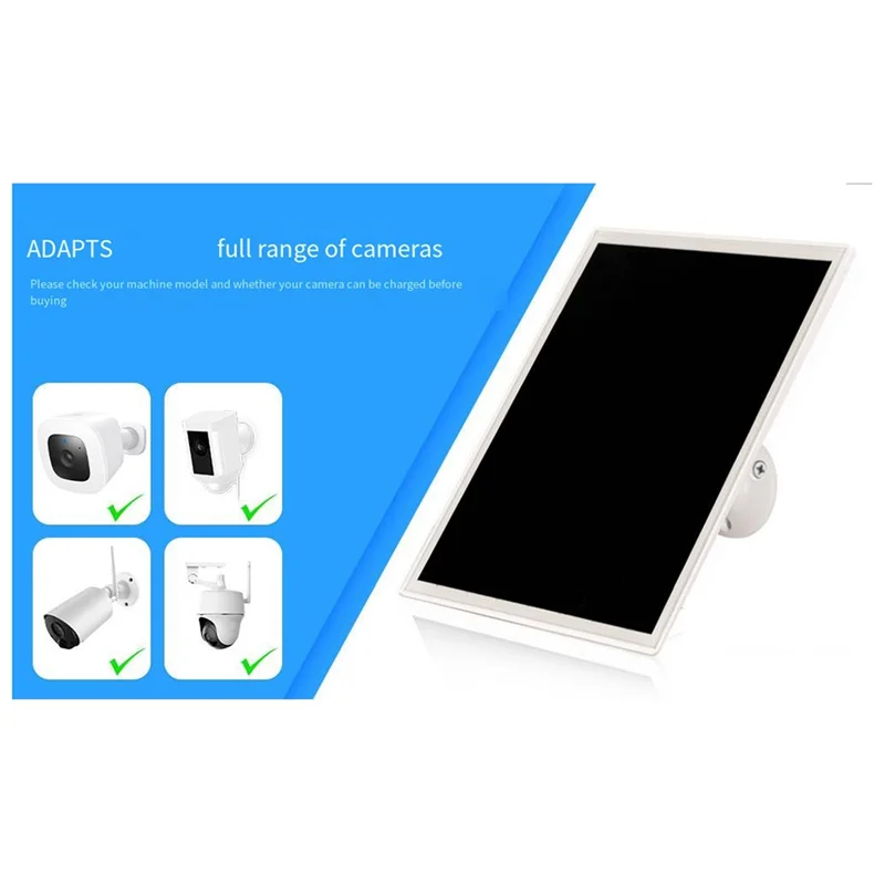 

Изысканная новая монокристаллическая солнечная панель 10 Вт 5 В постоянного тока + Type-C для камеры малой мощности/камеры-кольца/камеры-подставки