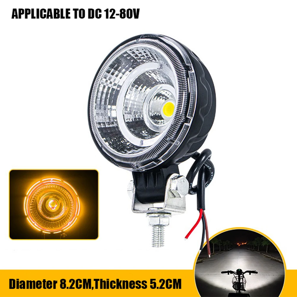 24/12V Universal LED Fog Light Reversing Lamp Round Spotlight Super Bright Work Auxiliary Light Waterproof For Trucks Motorcycle