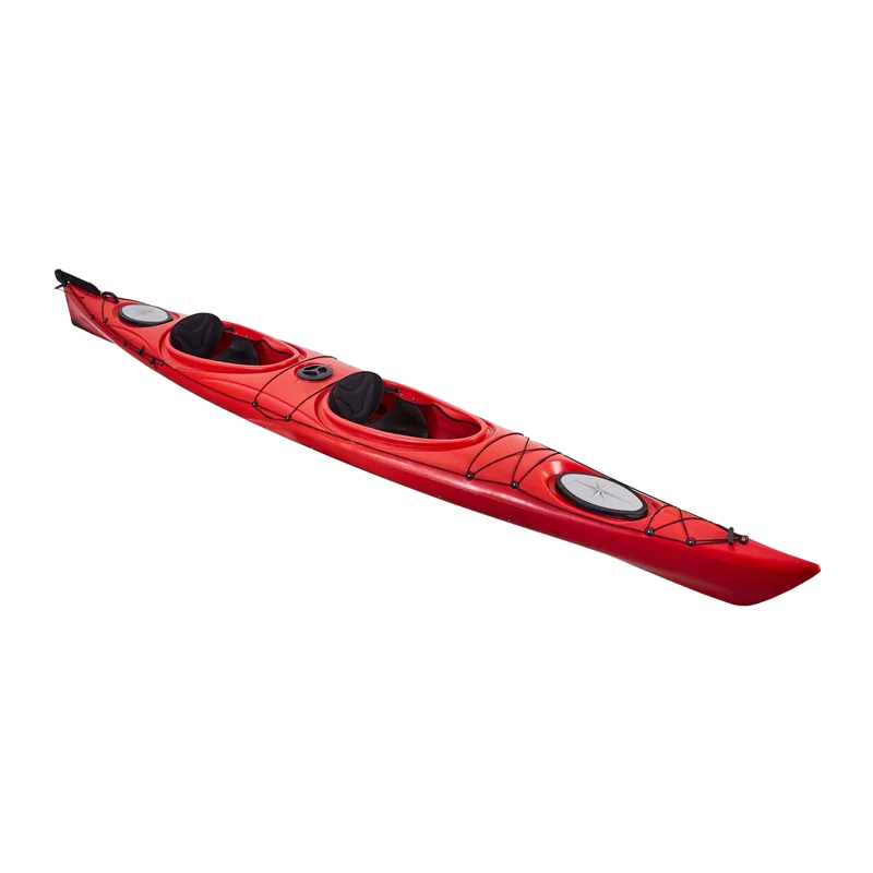 16ft 2-Person Sit-In Plastic Kayak, New Design Ocean Touring Canoe